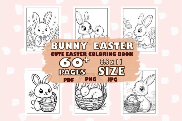 Easter coloring book pages